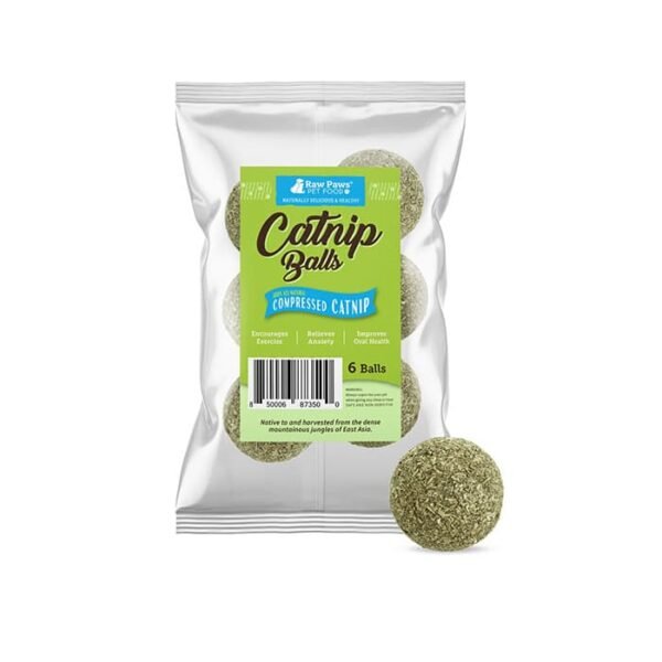 Raw Paws Compressed Catnip Ball